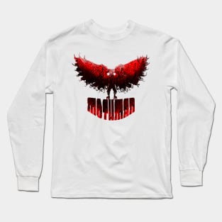 Mothman West Virginia Wing Humanoid Moth Retro Vintage Fleshy Bloody Long Sleeve T-Shirt